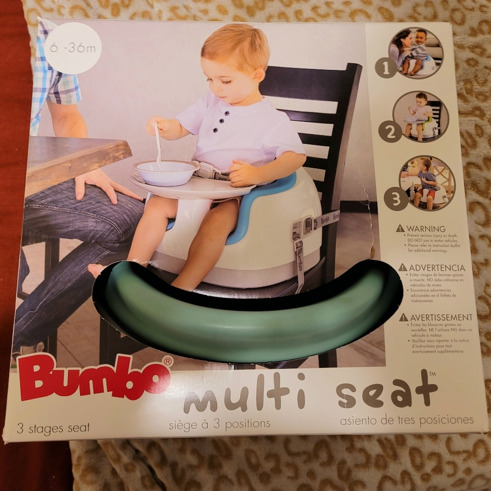 Bumbo multi seat - green - with tray
